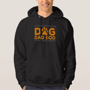 Mens Dog Dad Bod  Father Papa Father's Day Dog  Do Hoodie