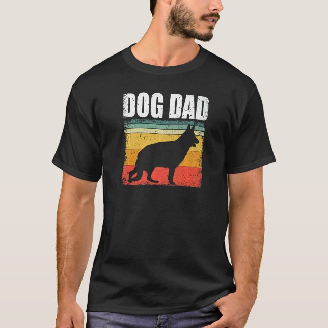 Mens Dog Dad German Shepherd German Shepherd T-Shirt (Front)