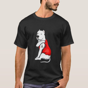 Mens  Dogo Argentino Dog Tattoo I Love Father's Da T-Shirt