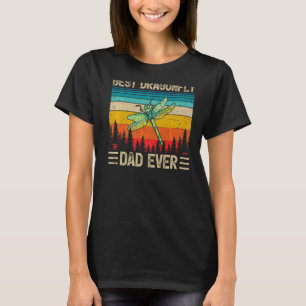 Mens Dragonfly Vintage  Best Dragonfly Dad Ever Fa T-Shirt