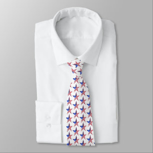 Mens Dress Tie-Patriotic Stars Tie