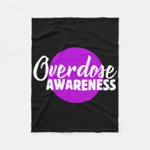 Mens Drug Overdose Awareness Oploid Faith Hope End Fleece Blanket