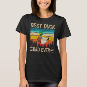 Mens Duck Bird Vintage Best Duck Dad Ever Father' T-Shirt
