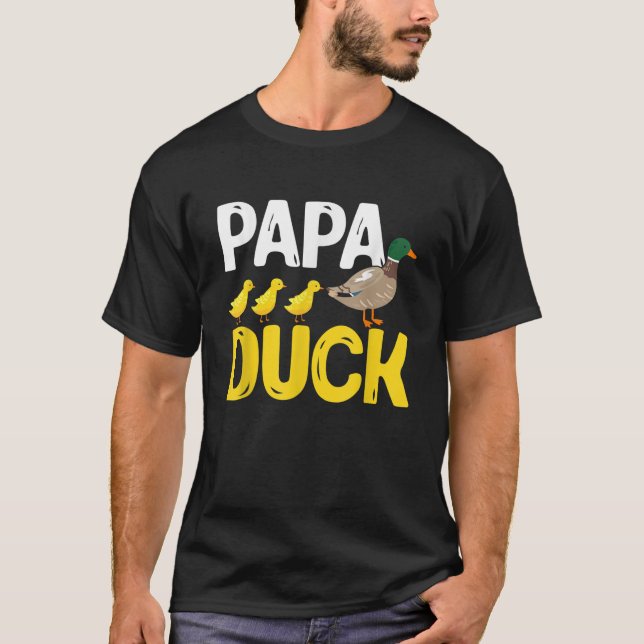 Mens Ducks Funny Duck Lover Papa Duck T-Shirt (Front)