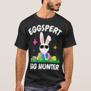 Mens Easter Bunny Sunglasses Eggspert Egg Hunter P T-Shirt