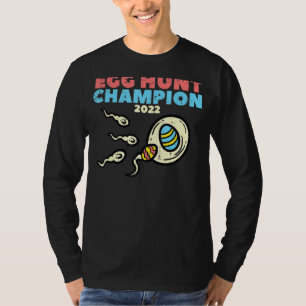 Mens Egg Hunt Champion 2022 Easter Pregnancy Annou T-Shirt