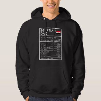 Mens Egyptian Dad Nutrition Facts National Pride F Hoodie