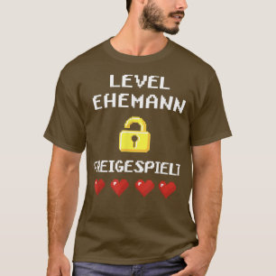 Mens Ehemann Gaming Gamer Wedding Groom  T-Shirt