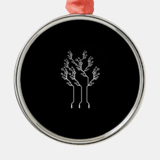 Mens Electrician Electrical Engineer Computer Nerd Metal Tree Decoration