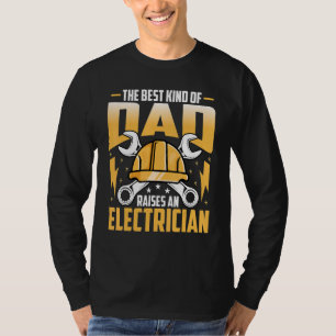 Mens Electrician's Dad Electrical Worker Lineman T-Shirt