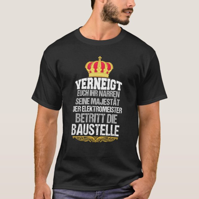Mens Electronician Electric Master T-Shirt (Front)