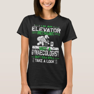 Mens Elevator Mechanic Installer Maintenance Techn T-Shirt