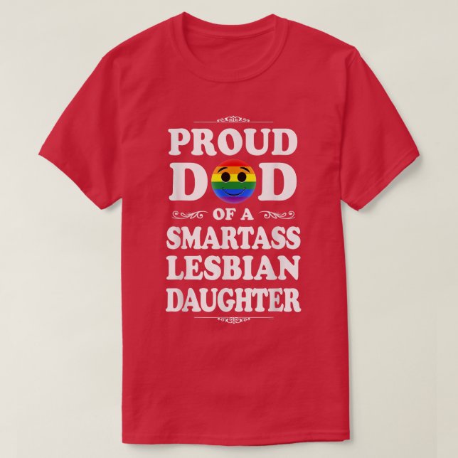 Mens Emojicon proud dad fathers day gay pride gift T-Shirt (Design Front)