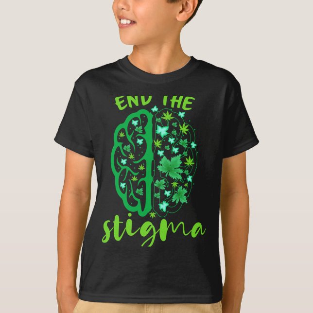 Mens end the stigma performance  T-Shirt (Front)
