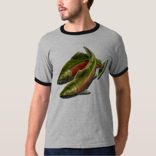 Men's Environmental T-shirt Custom Text Fish Shirt