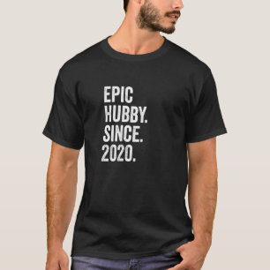 Mens Epic Hubby Since 2020 2nd Wedding Anniversary T-Shirt