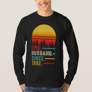 Mens Epic Husband Since 1992, Happy Anniversary T-Shirt