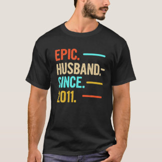 Mens Epic Husband Since 2011 T Shirt