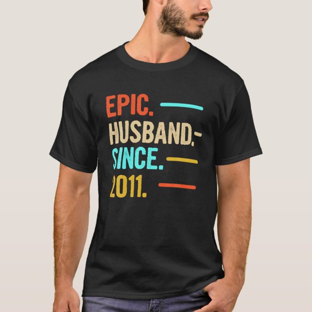 Mens Epic Husband Since 2011 T Shirt (Front)