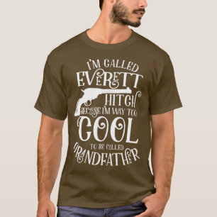 Mens Everett Hitch Cowboy Fast Draw Grandfather T T-Shirt