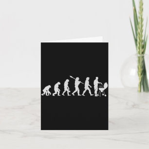 Mens evolution of grilling human bbq lover mens card