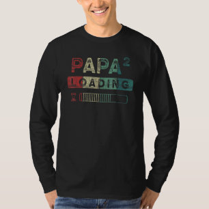 Mens Expectant Papa Twins 2nd Child Dad To The T-Shirt