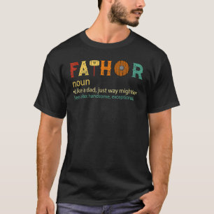Mens Fa Thor Like Dad Just Way Mightier Father's T-Shirt