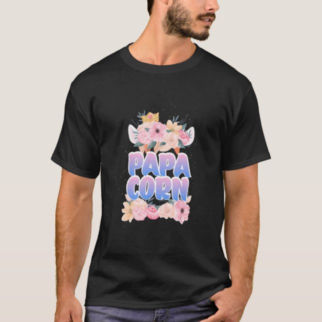 Mens Faboulous Papacorn Papa Birthday Unicorn T-Shirt (Front)