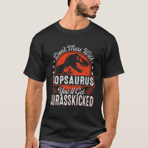 Mens Family Matching Pop Dinosaurs Christmas Fathe T-Shirt
