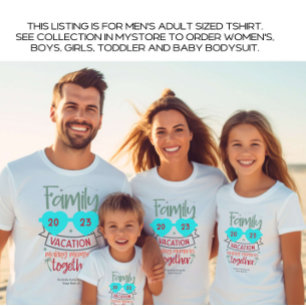 Men's Family Vacation Beach Summer Custom T-Shirt