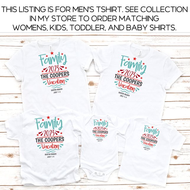Men's Family Vacation Beach Summer Custom T-Shirt (Creator Uploaded)