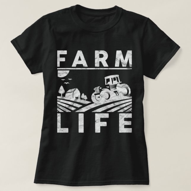 Mens Farm Life Funny Farming Farmer Arable T-Shirt (Design Front)