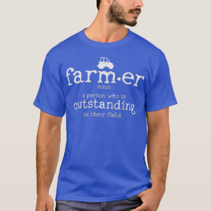 Mens Farmer Definition Dictionary Funny Farm T-Shirt