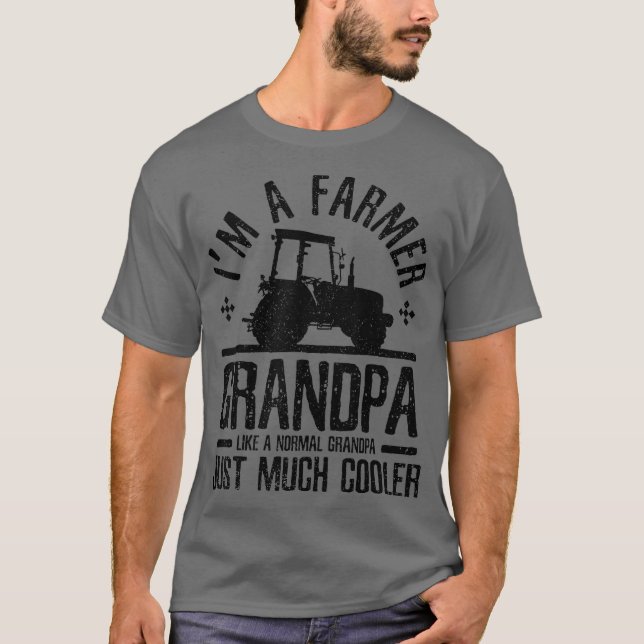 Mens Farmer Grandpa - Funny Farming Grandfather T-Shirt (Front)