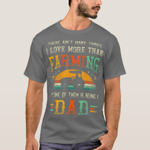 Mens Farming vintage Farms lover retro tractors T-Shirt