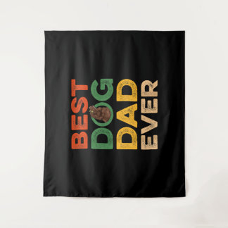 Mens Fars Day Best Newfoundland Dog Dad Ever Tapestry