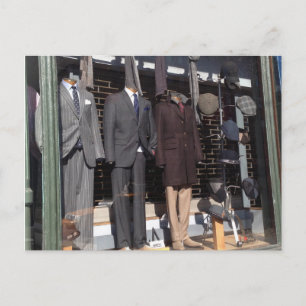 Men's Fashion Boutique NYC Store Window New York Postcard