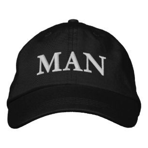 Mens Fashion Christmas Funny Novelty MAN Embroidered Hat