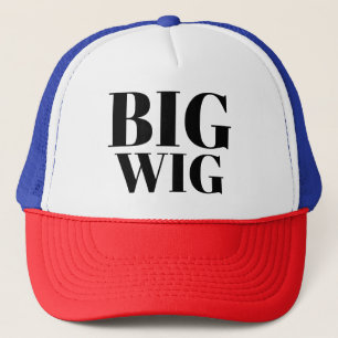 Mens Fashion Funny Novelty Baseball BIG WIG Trucker Hat