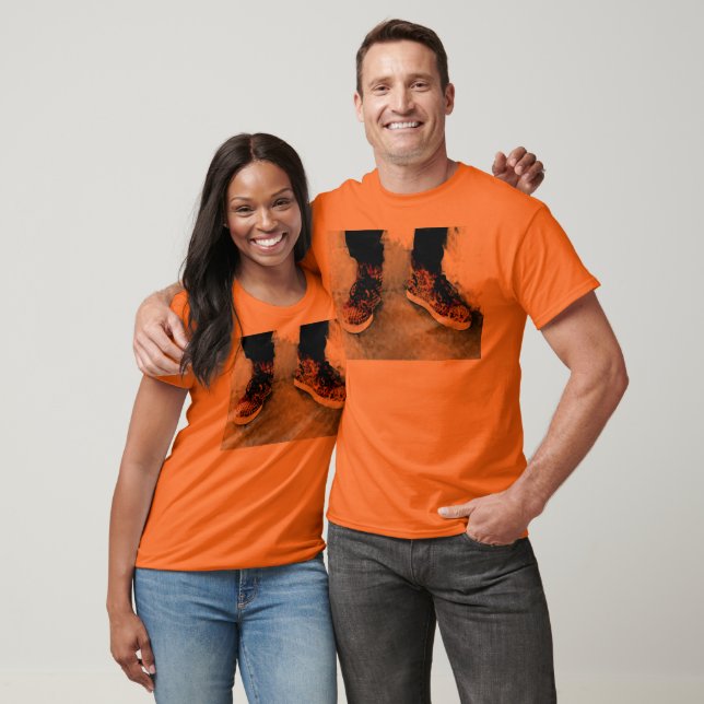 Mens Fashion Spike Sneakers T Shirt (Unisex)