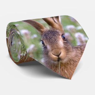 Mens Fashion Wild Rabbit Neck Tie