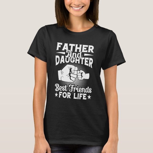 Mens Father And Daughter Best Friends For Life Fat T-Shirt (Front)