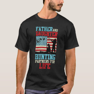 Mens Father And Daughter Hunting Partner For Life  T-Shirt