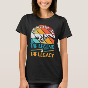 Mens Father And Son The Legend And The Legacy Fist T-Shirt