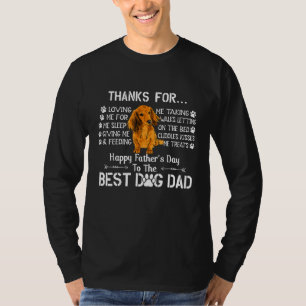 Mens Father Day Dad  Men Cocker Spaniel Dad Dog T-Shirt