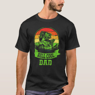 Mens Father Day Vintage Fishing Reel Cool Dad T-Shirt