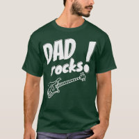 Mens Father Father's Day Dad Bass Guitar Rock Musi