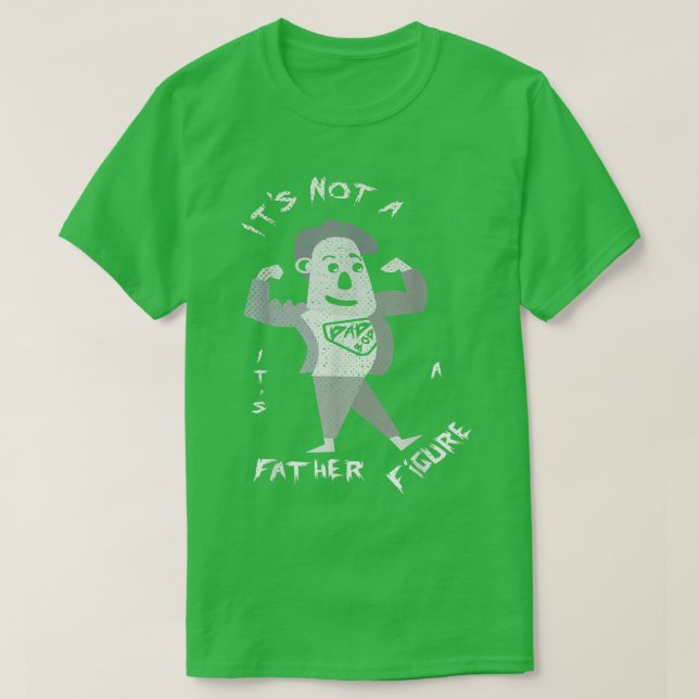Men's Father Figure, Dad Bod Humor Father's Day  T-Shirt (Design Front)
