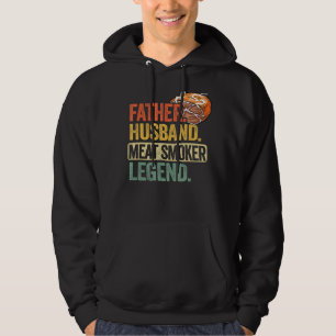 Mens Father Husband Meat Smoker Legend Brisket Dad Hoodie