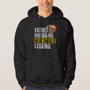 Mens Father Husband Meat Smoker Legend Brisket Dad Hoodie